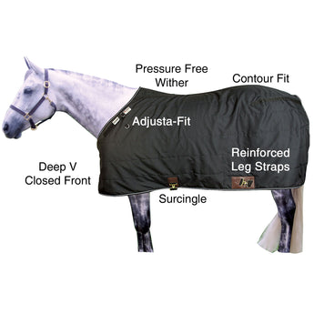 Adjusta-Fit® Tekno-Fleece® V-Free® Leg Strap Stable Blanket - Lightwei – CK  Equine